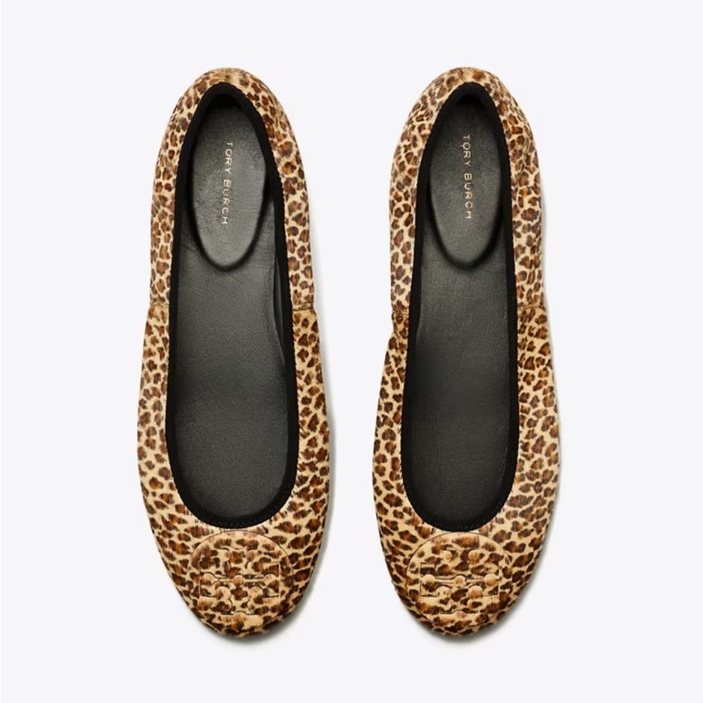 Tory Burch Reva Leopard Print Ballet Flats - Picture 4 of 7